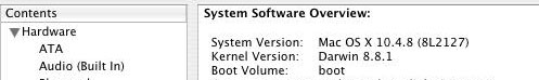 installed latest 8.8.1 Darwin kernel