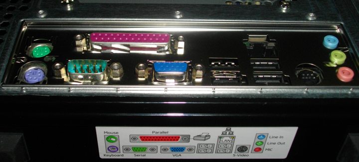 D945GCLF2 Rear Panel Connectors