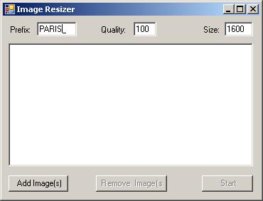 Image Resizer first run